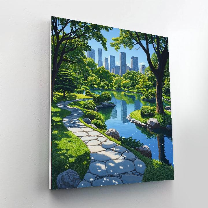 Shinjuku Gyoen National Garden Tokyo Numbered painting kits