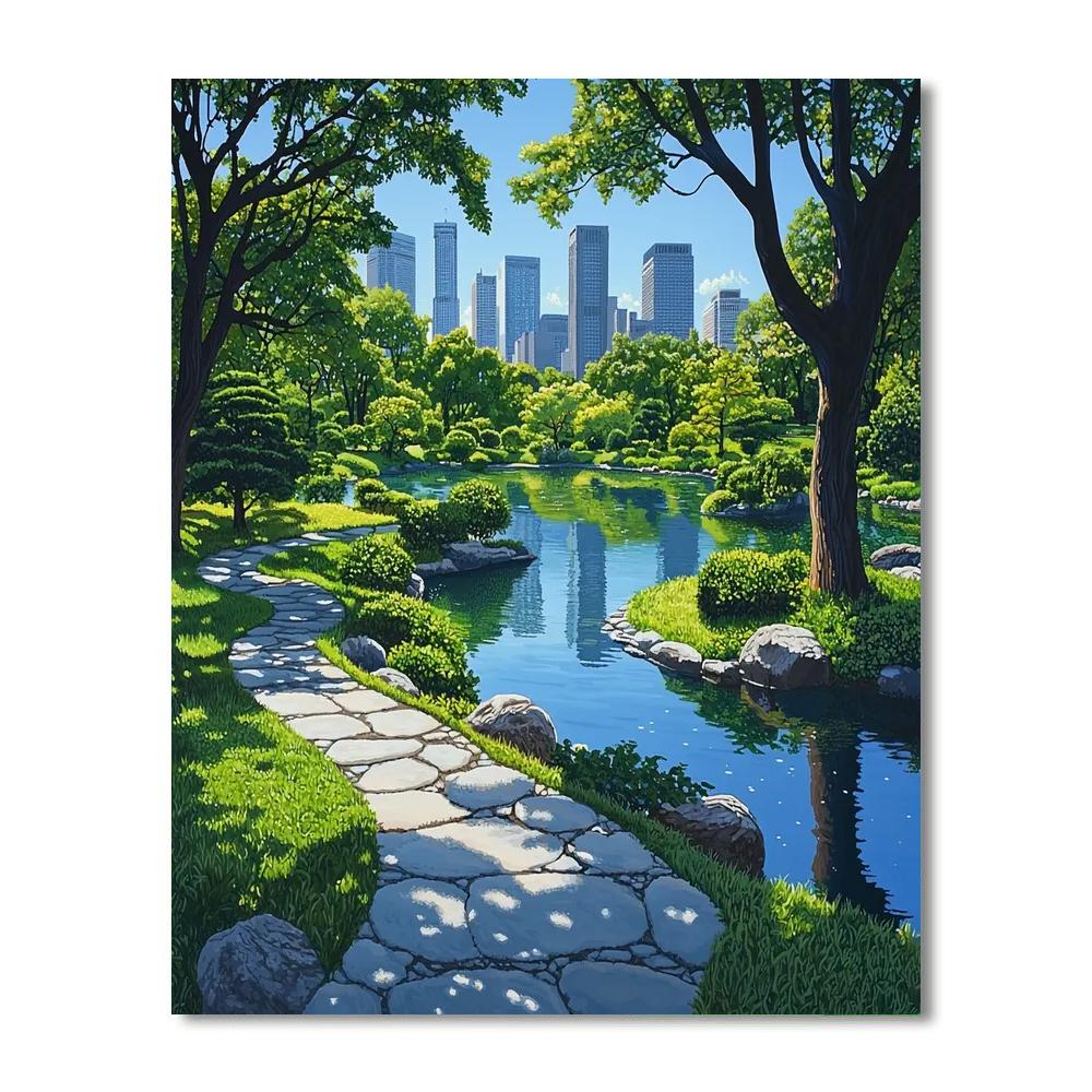 Shinjuku Gyoen National Garden Tokyo Numbered painting kits