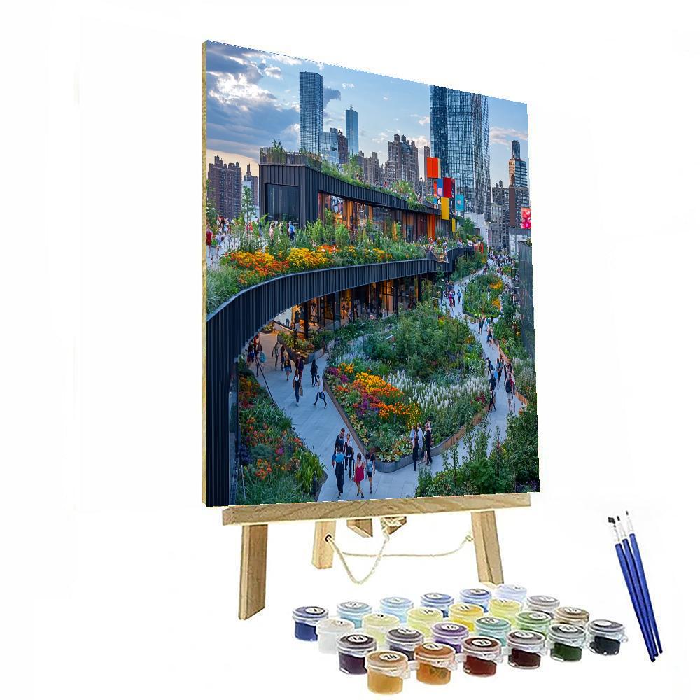 The High Line New York City paint by number