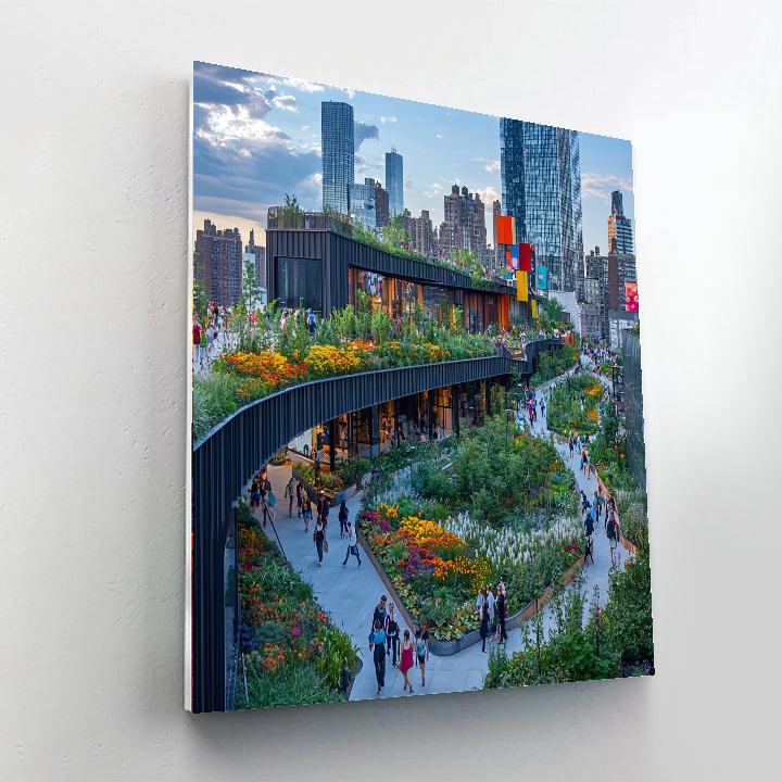 The High Line New York City paint by number