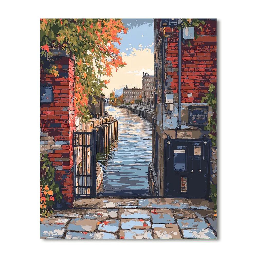 Historic Rideau Canal Locks In Ottawa paint by number