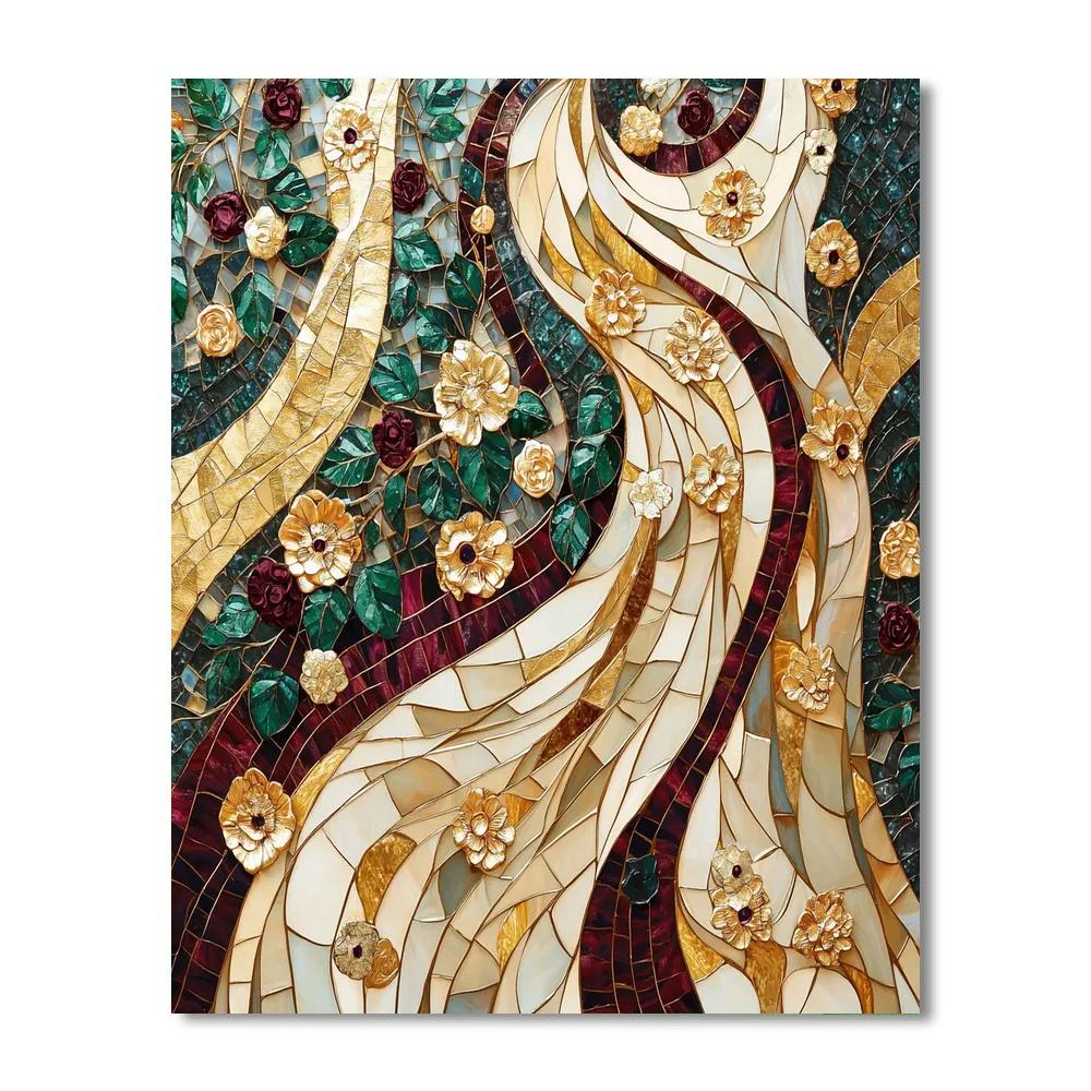 Gustav Klimt Inspired Golden Mythological Garden Numbered painting kits
