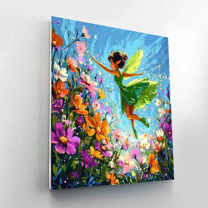 Tinker Bell In Magical Blossom Meadow Painting by numbers kit