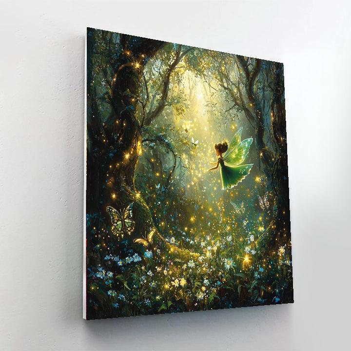 Tinker Bells Magical Forest Flight Numbered painting kits