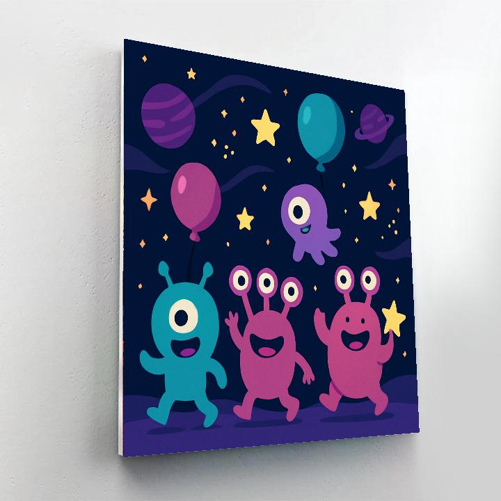 Galactic Starry Night Parade Painting by numbers kit