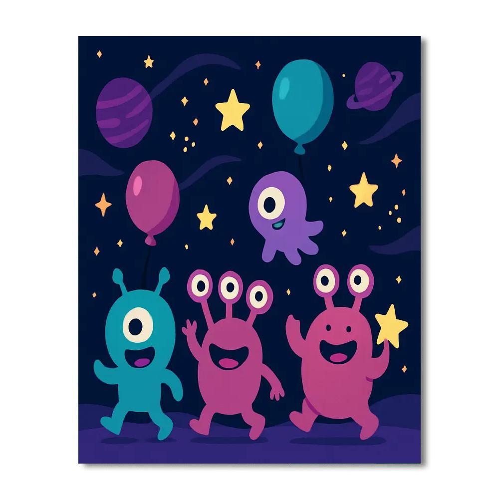 Galactic Starry Night Parade Painting by numbers kit