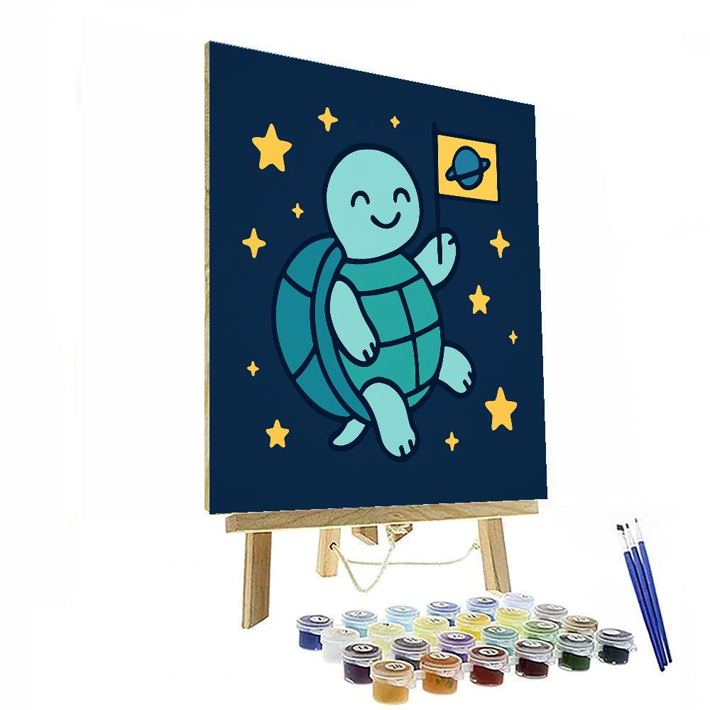 Starry Space Turtle Paint by numbers kits