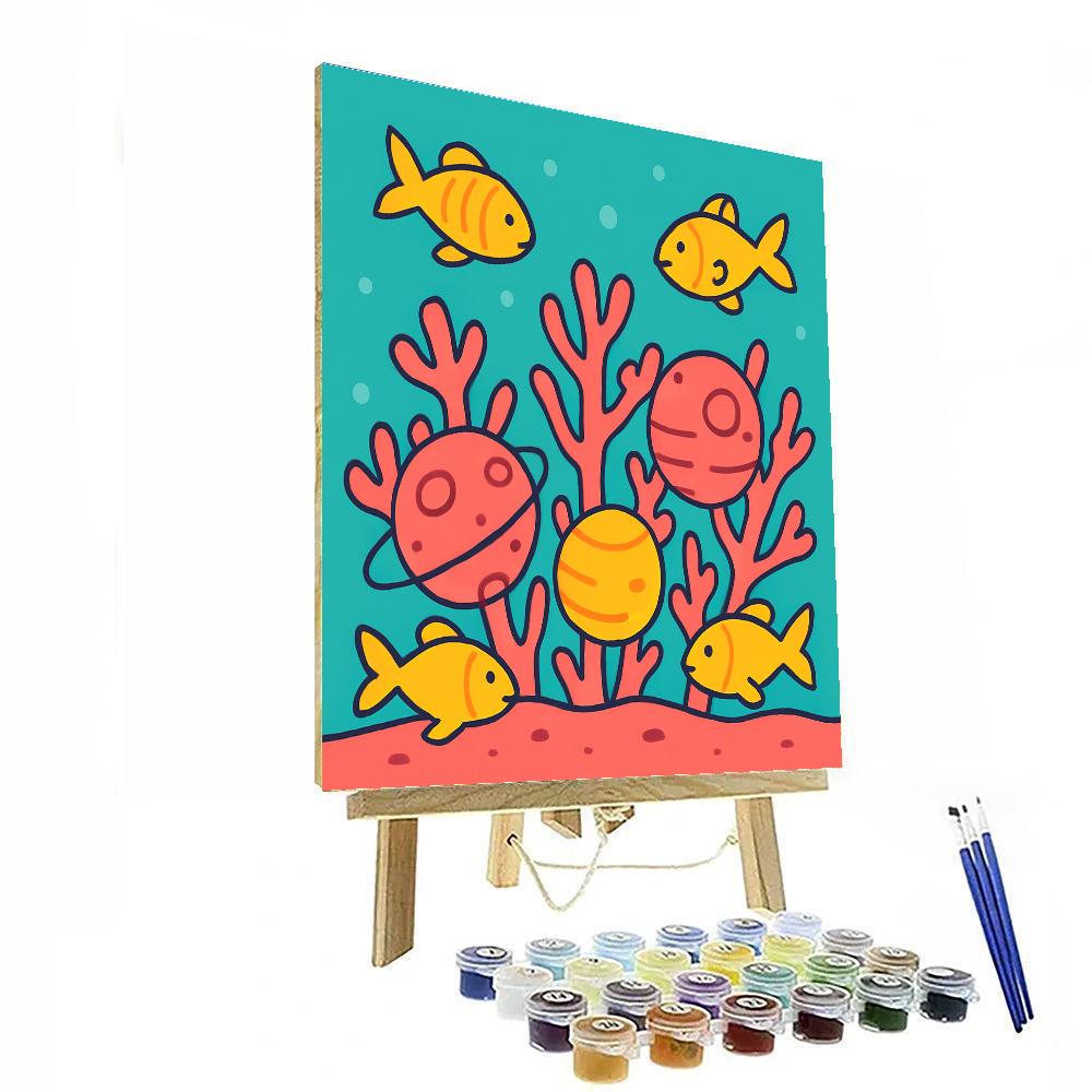 Cosmic Coral Reef paint by number