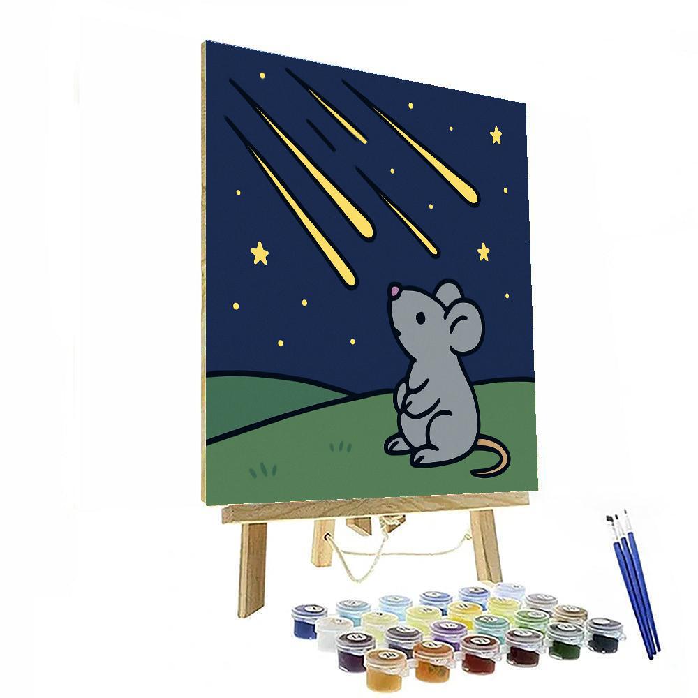 Meteor Meadow Mouse Painting by numbers kit
