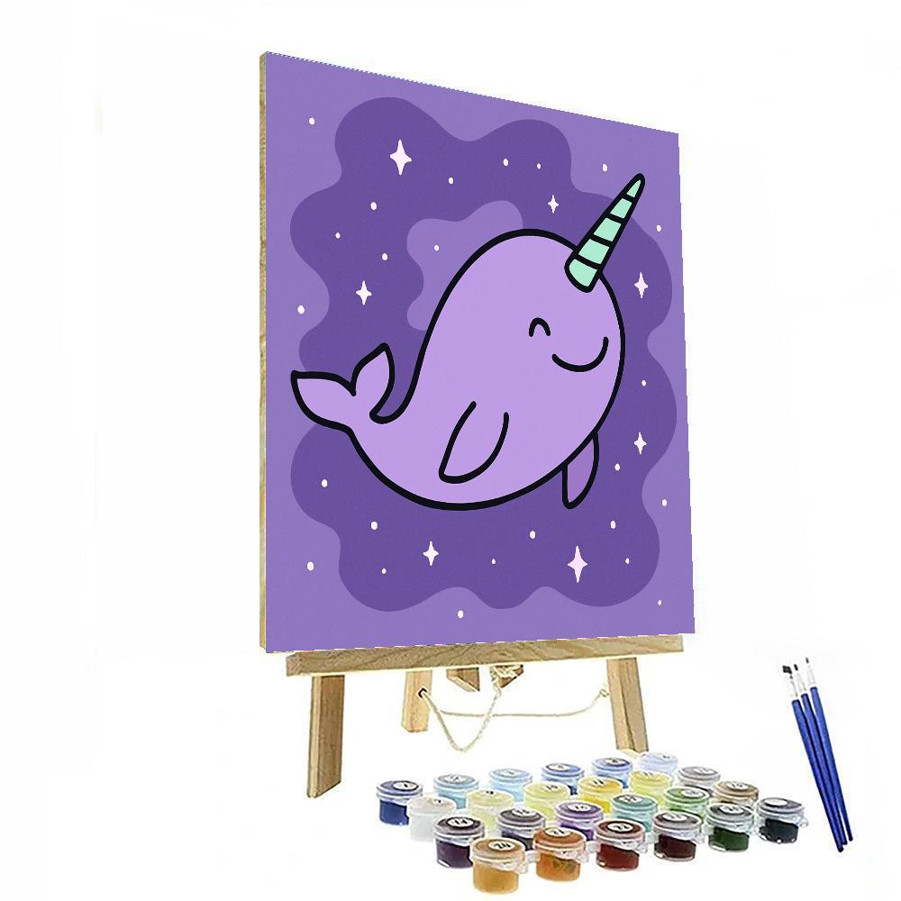 Nebula Narwhal Paint by numbers art