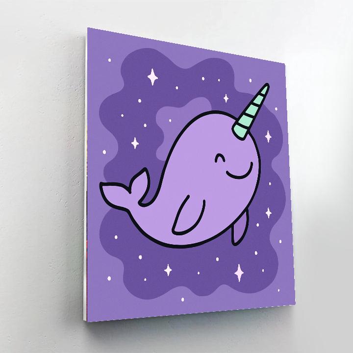 Nebula Narwhal Paint by numbers art