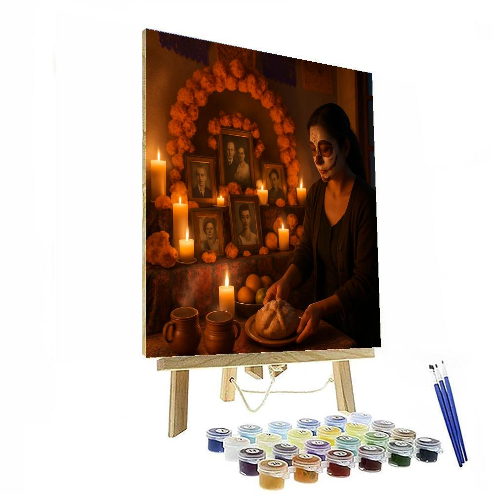 Dia De Muertos Ofrenda painting number kit