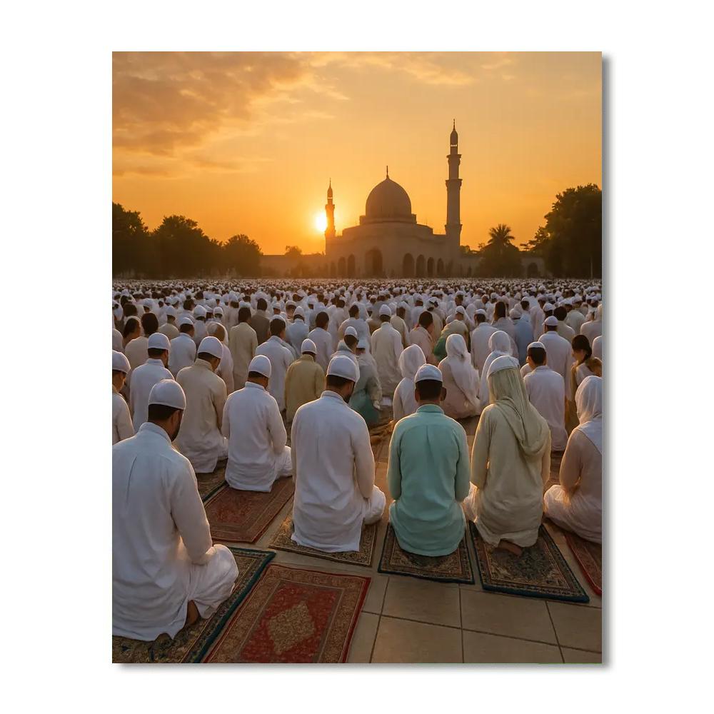 Eid Morning Prayers Paint by numbers kits