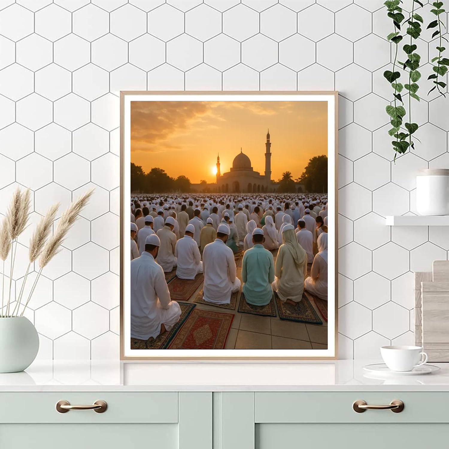 Eid Morning Prayers Paint by numbers kits