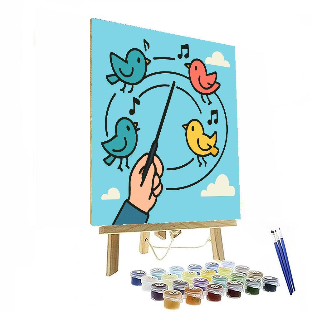Orbit Orchestra Birds paint by color