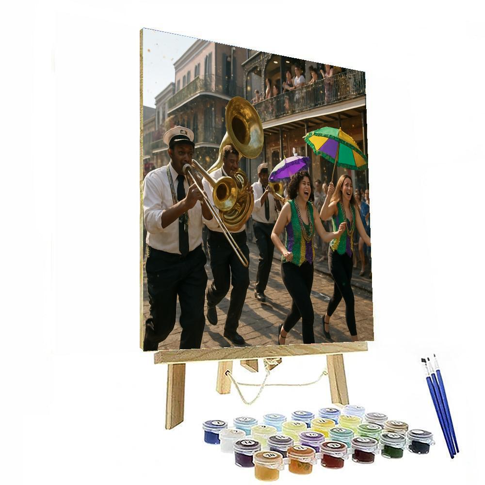 Mardi Gras Second Line painting number kit