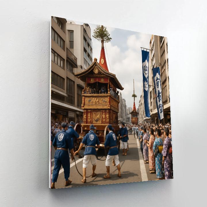 Gion Matsuri Float Procession Painting by numbers kit