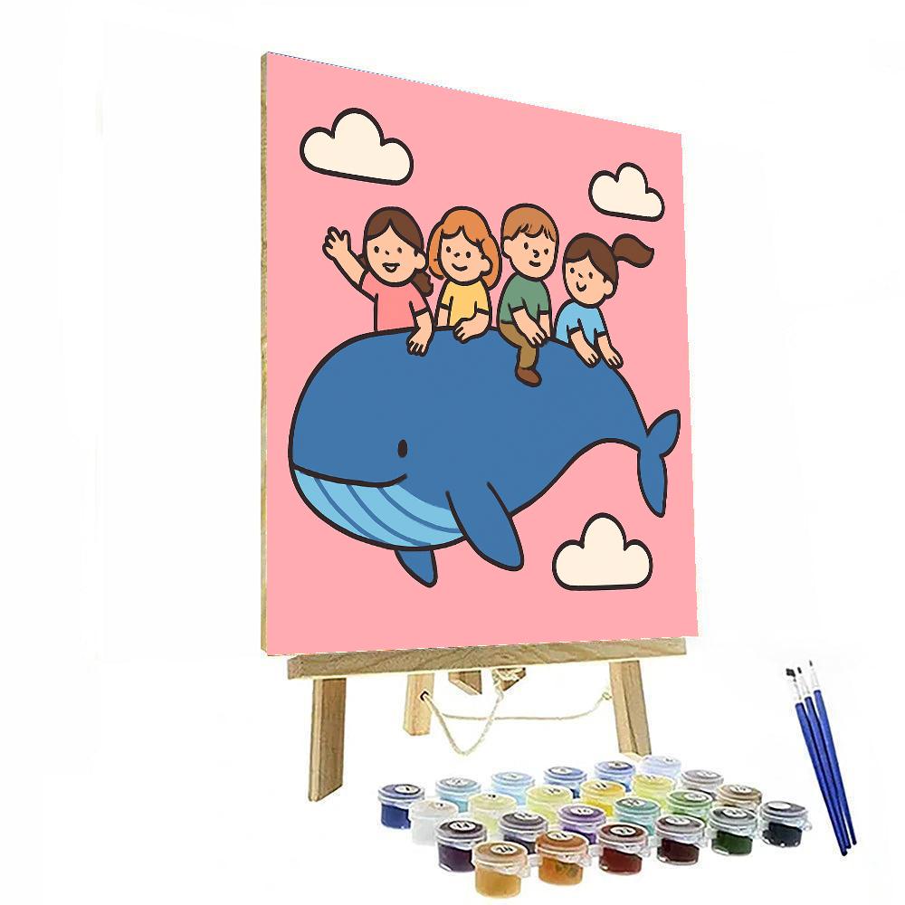 Skywhale School Bus paint by number