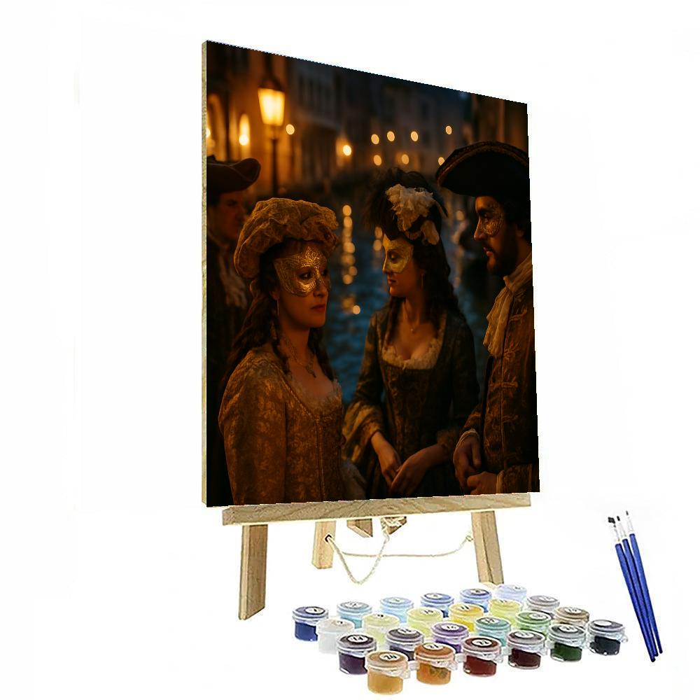 Carnival In Venice Masked Ball Paint by numbers art