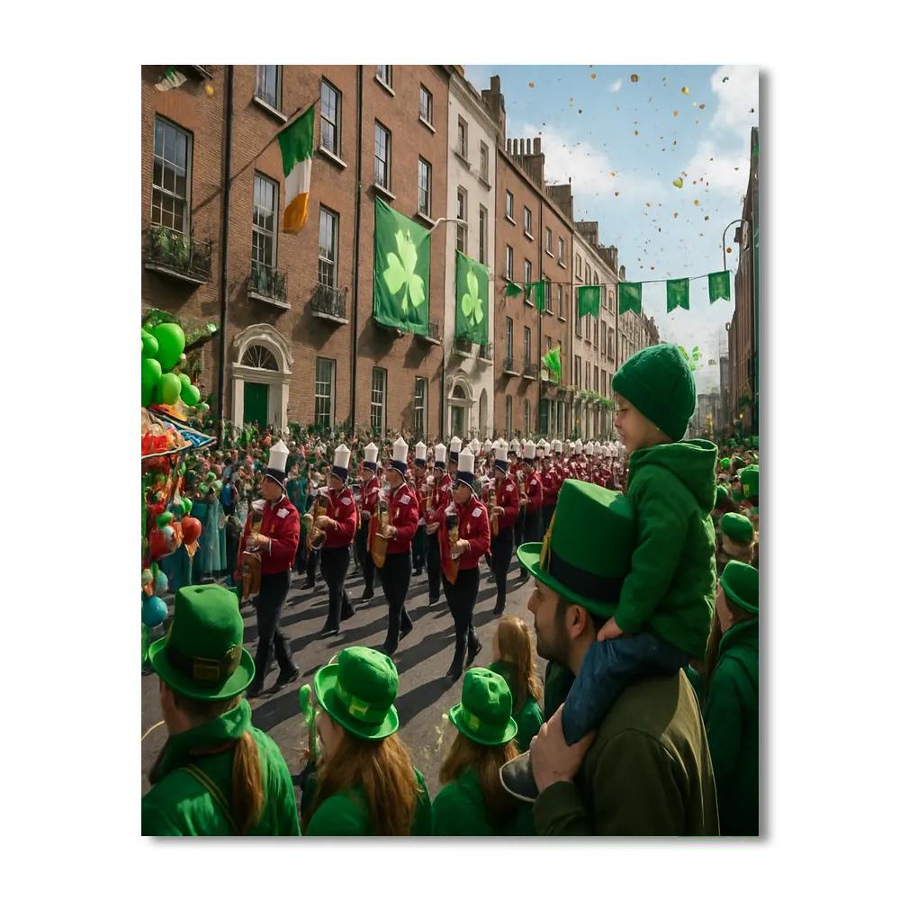 St Patricks Day Parade Dublin Numbered painting kits