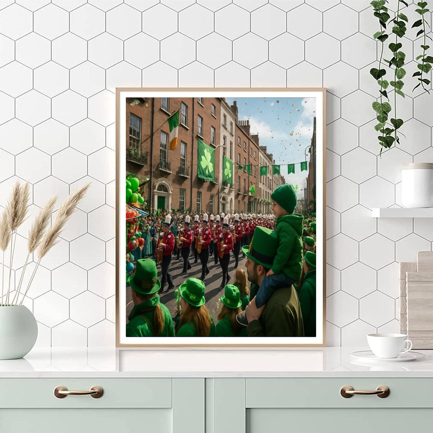 St Patricks Day Parade Dublin Numbered painting kits