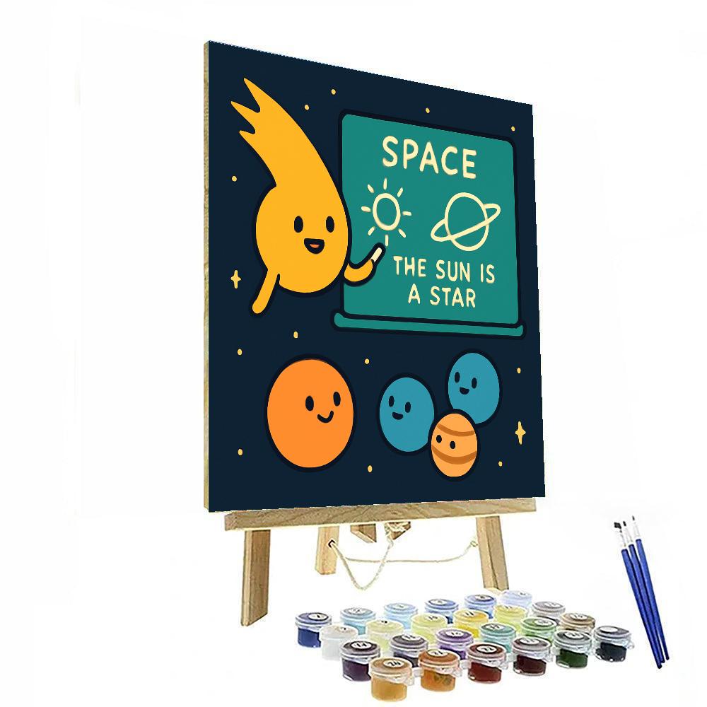 Comet Classroom Chalkboard painting number kit
