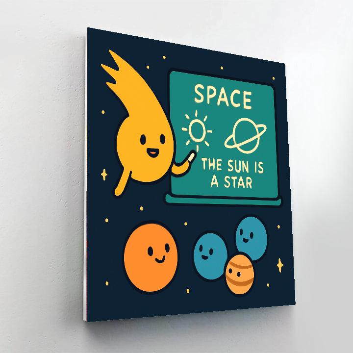 Comet Classroom Chalkboard painting number kit