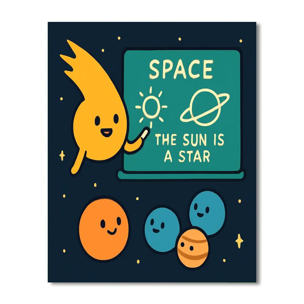 Comet Classroom Chalkboard painting number kit