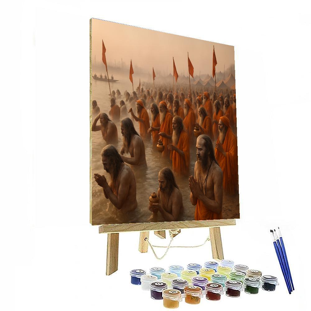 Kumbh Mela Riverside Paint by numbers kits