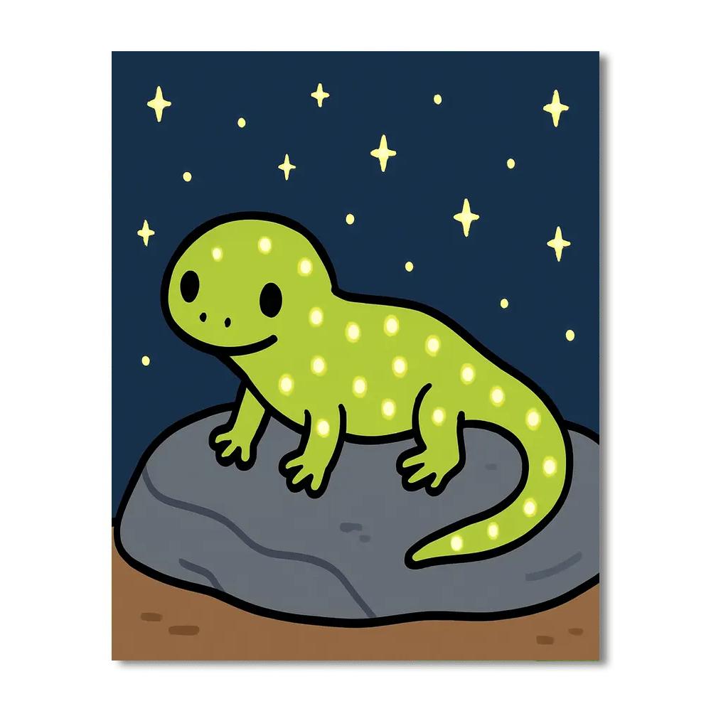 Starglow Salamander paint by numbers