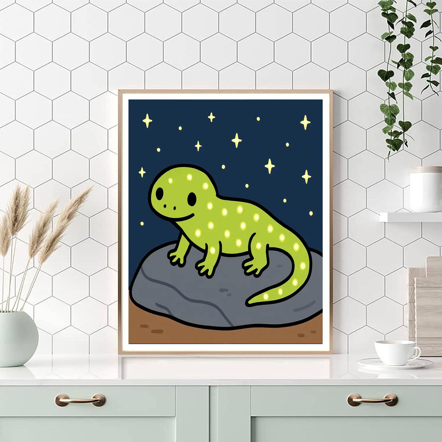 Starglow Salamander paint by numbers