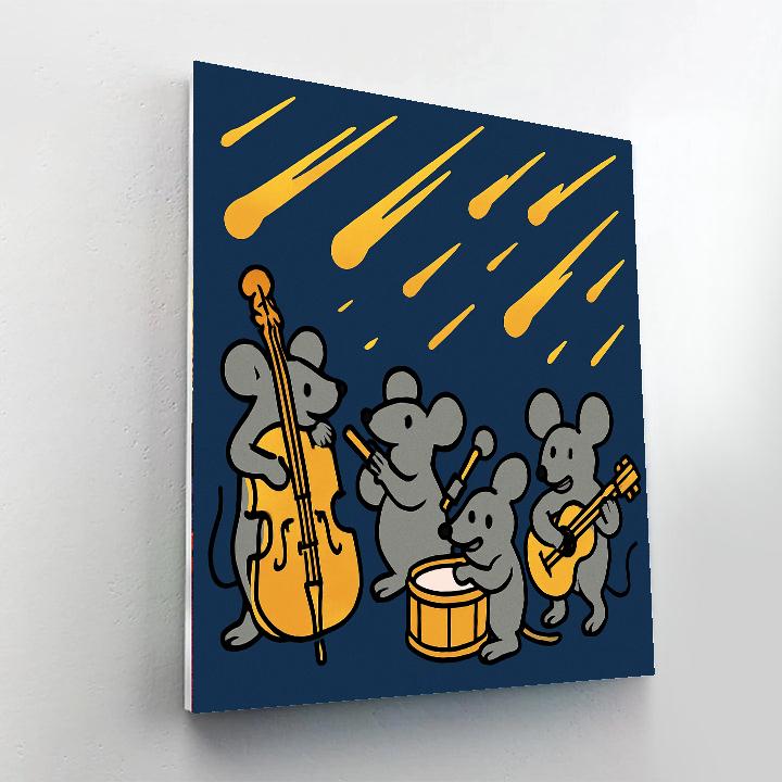 Meteor Music Mice painting number kit