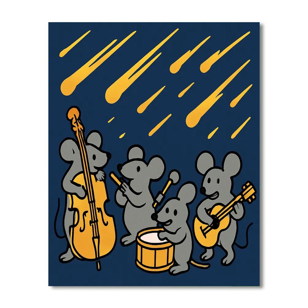 Meteor Music Mice painting number kit
