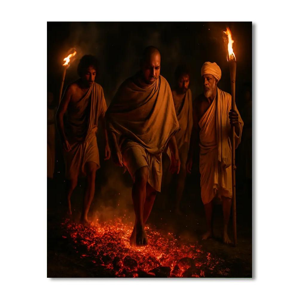 Naga Firewalking Ceremony Paint by numbers art