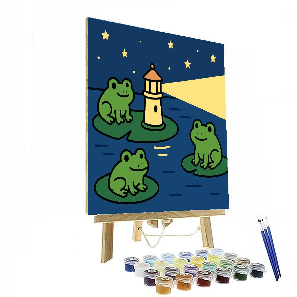 Lighthouse Lily Pads DIY paint by numbers