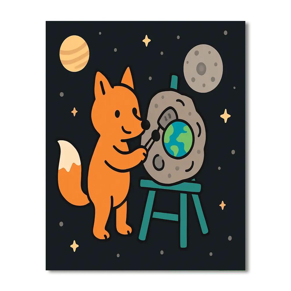 Asteroid Art Studio paint by color