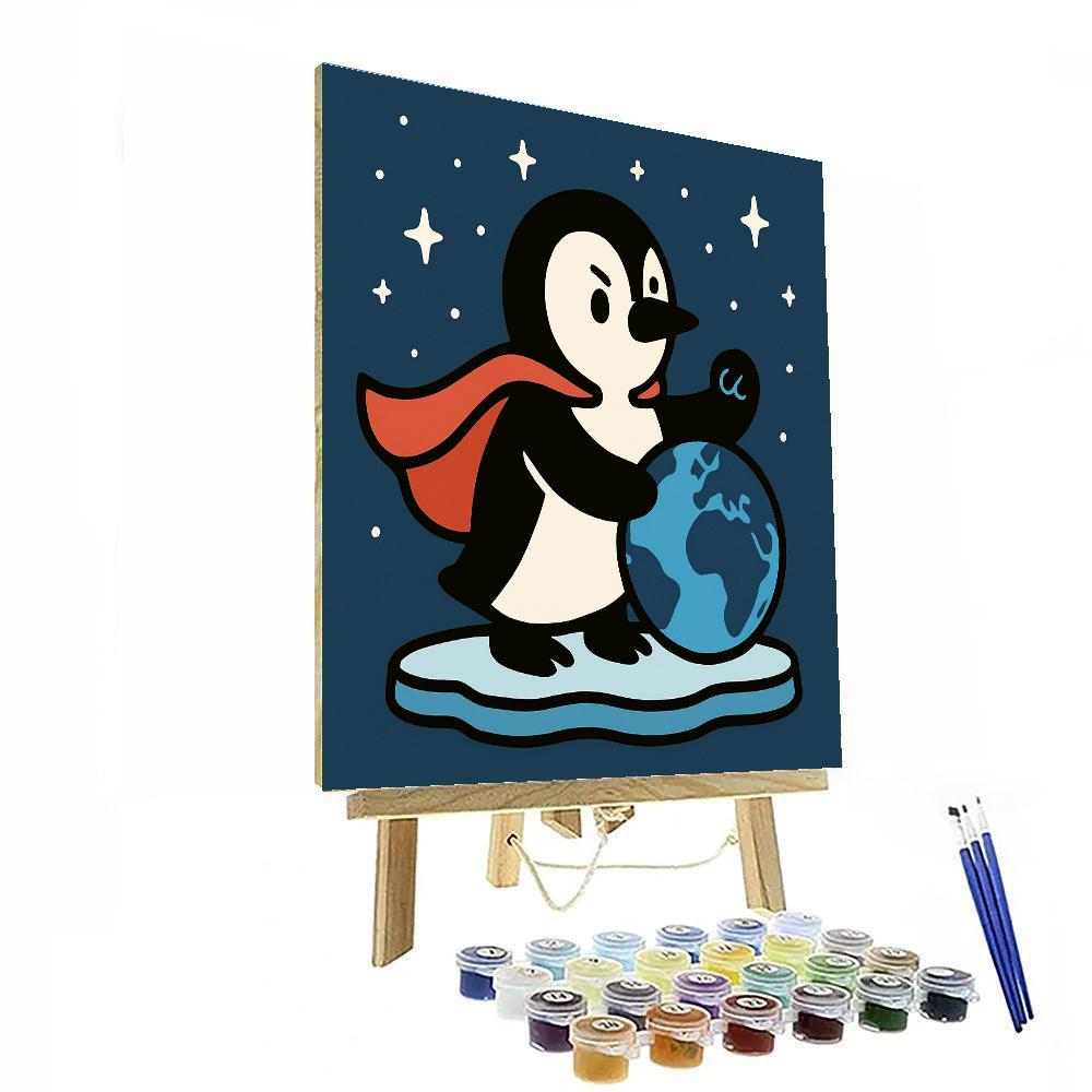 Planet Protector Penguin Paint by numbers kits