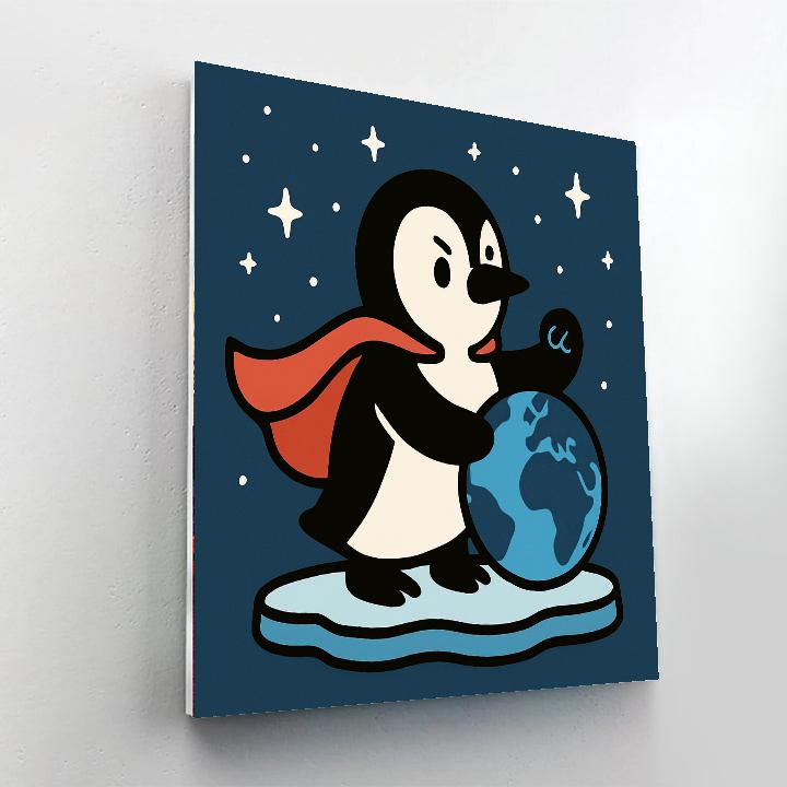 Planet Protector Penguin Paint by numbers kits