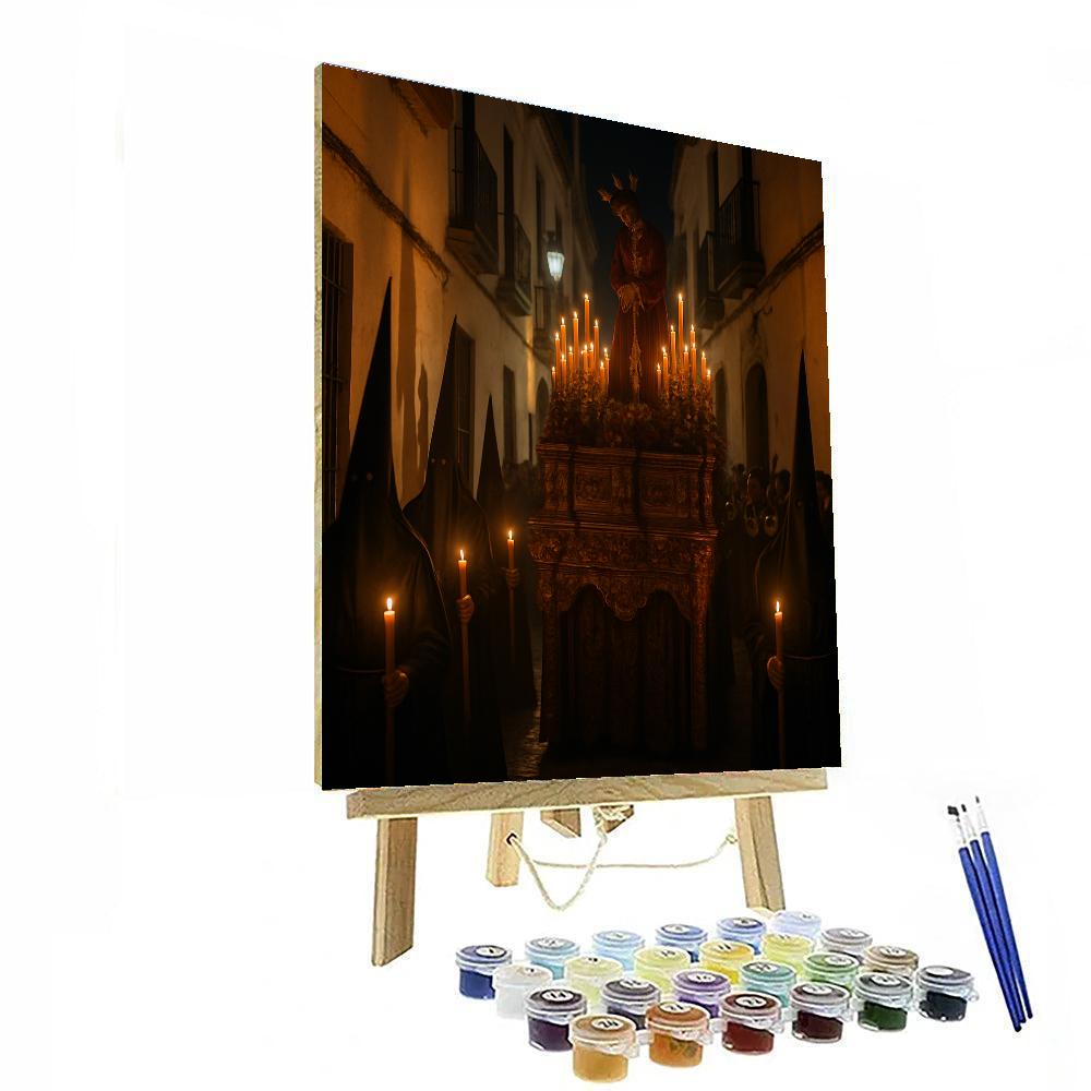 Semana Santa Procession Seville Number painting