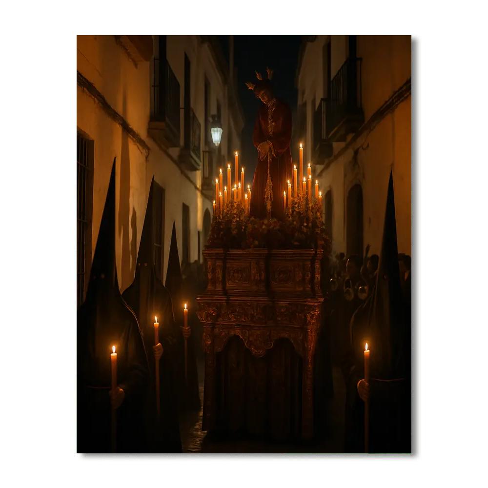 Semana Santa Procession Seville Number painting