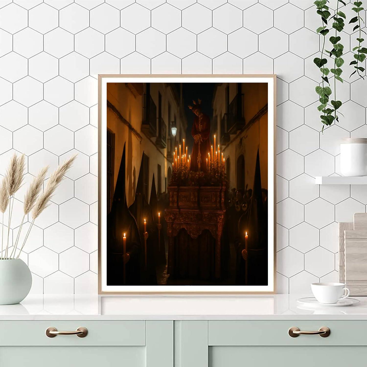 Semana Santa Procession Seville Number painting