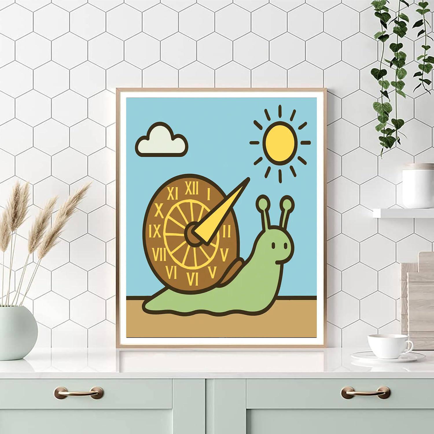 Solar Sundial Snail Paint by numbers kits