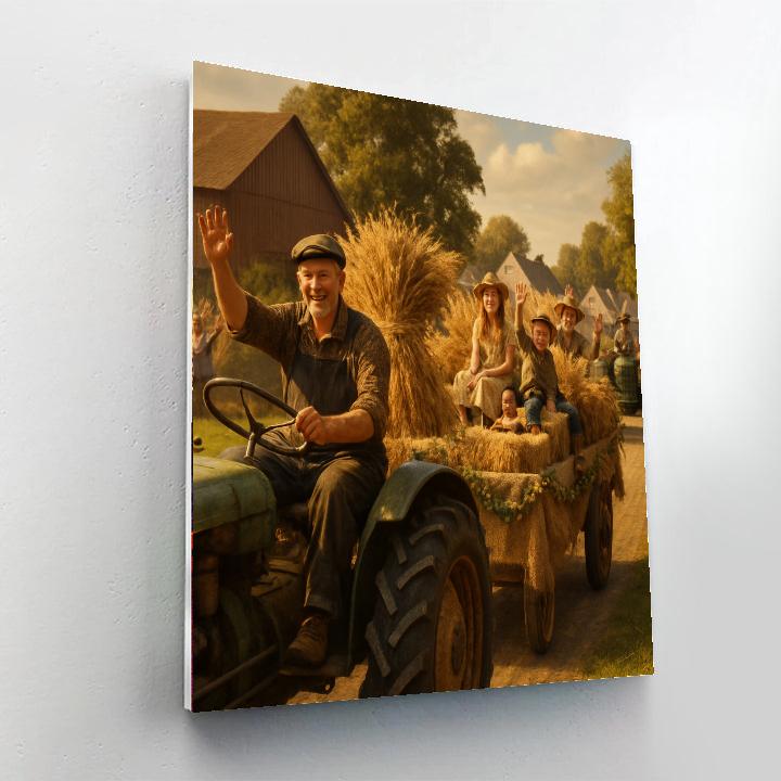 Song Of The Plough Harvest Parade painting number kit