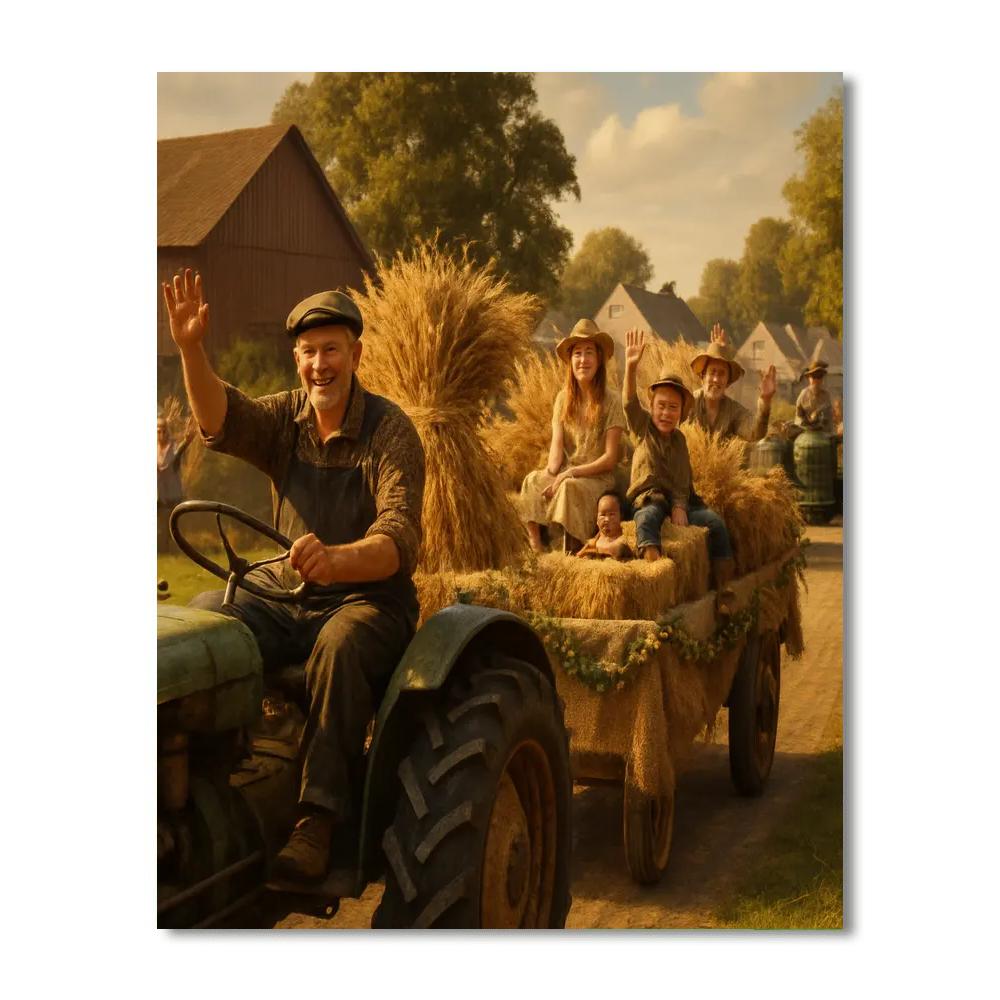 Song Of The Plough Harvest Parade painting number kit