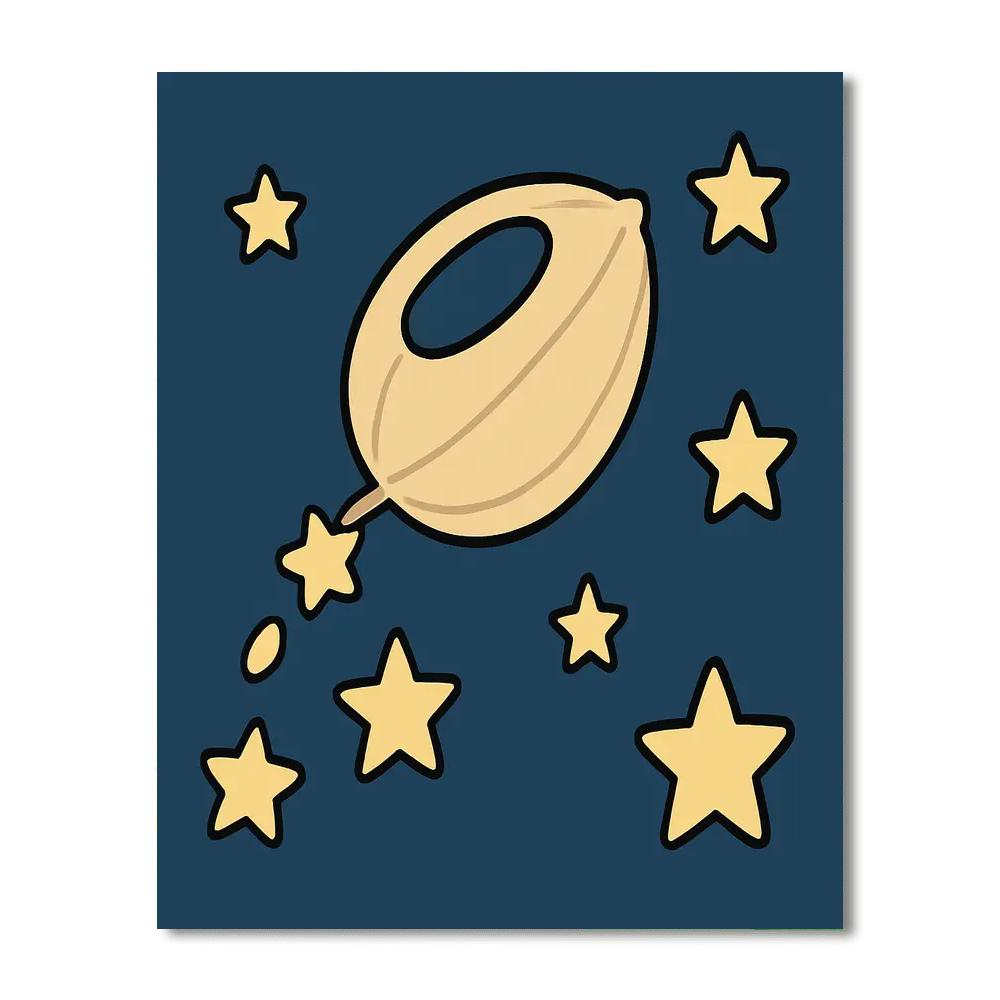 Stellar Seed Ship Painting by numbers kit