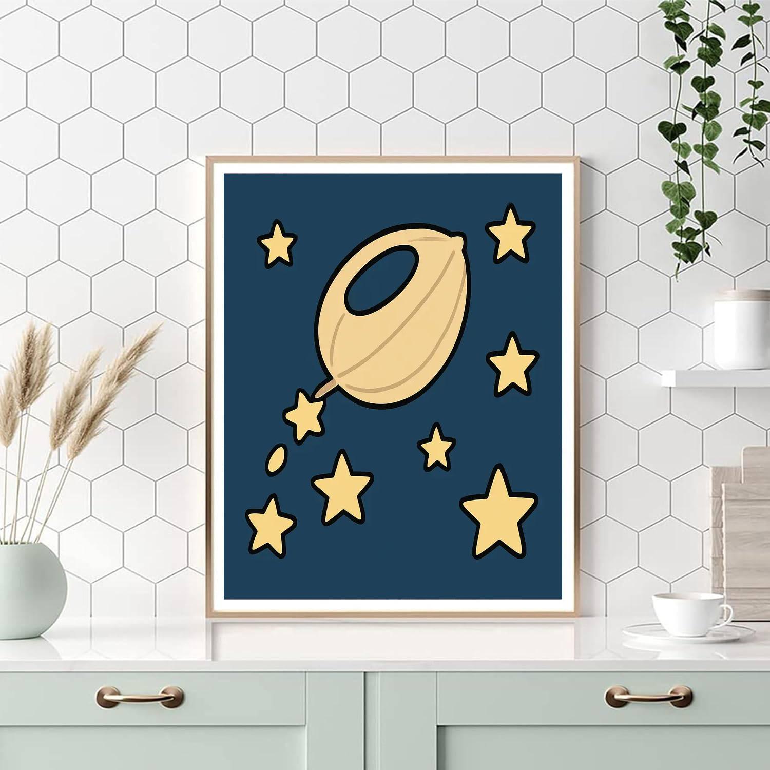 Stellar Seed Ship Painting by numbers kit