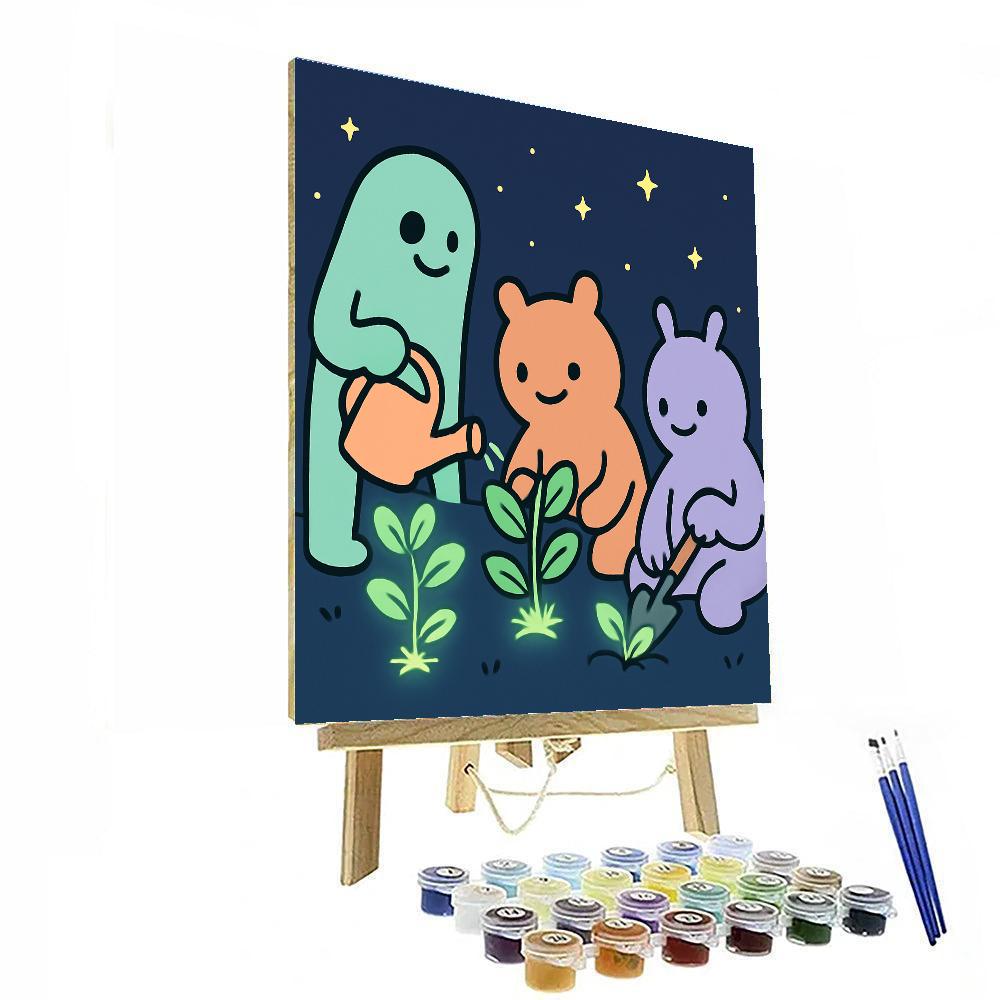Galactic Gardeners DIY paint by numbers