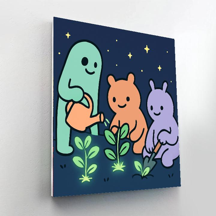 Galactic Gardeners DIY paint by numbers