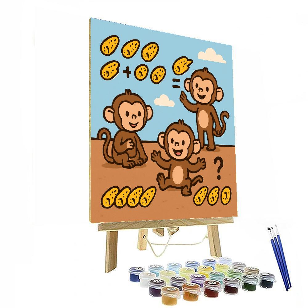 Meteor Math Monkeys painting number kit