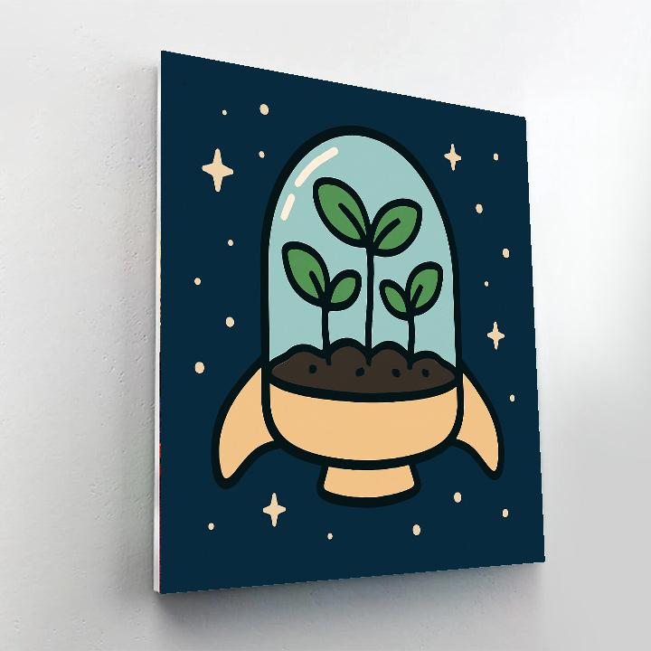 Starship Seedlings painting number kit